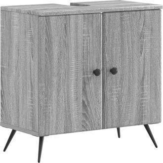 vidaXL Mueble De Lavabo Para Ba&ntilde;o Breda Sonoma Gris Vidaxl