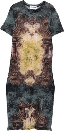 Jean Paul Gaultier Abito Médaillon con stampa - Blu