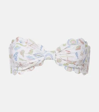 Marysia Swim Antibes scalloped bandeau bikini top