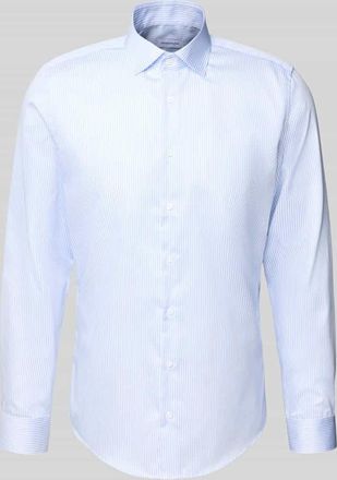 Seidensticker Slim Fit Business-Hemd mit Kentkragen in Bleu, Größe 38