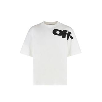 Off-white White Cotton Mens T-Shirt