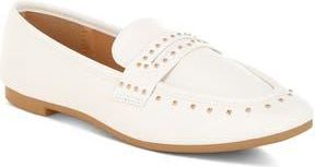 London Rag Dorlina Studded Flat in White at Nordstrom Rack, Size 8.5