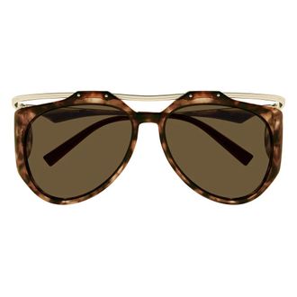 Saint Laurent Sunglasses, unisex, Brown, Size: 55 MM Amelia Sunglasses