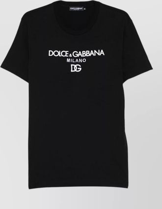 Dolce & Gabbana cotton regular-fit logo-embroidered t-shirt