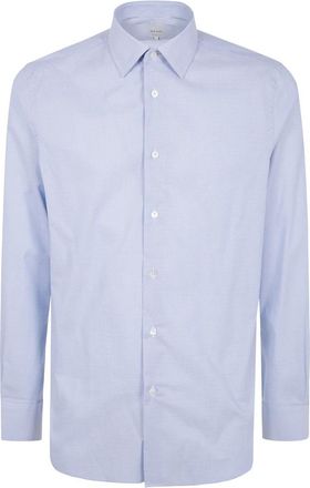Paul Smith M1R.800P3.P01918 Tailored Fit Shirt - Heren - Zakelijke Overhemden - Blauw - 3XL - Katoen - Overhemden