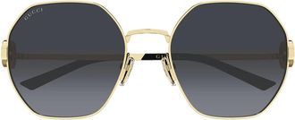 Gucci Sunglasses Gg2046 S 001 Gold/Gray Woman