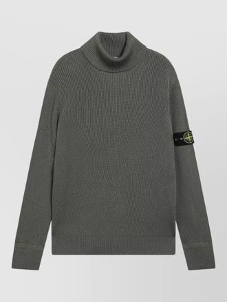 Stone Island turtleneck knitwear long sleeves ribbed texture