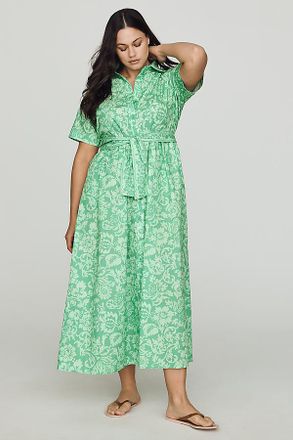 Anthropologie Beau & Ro Elle Cotton Poplin Shirtdress