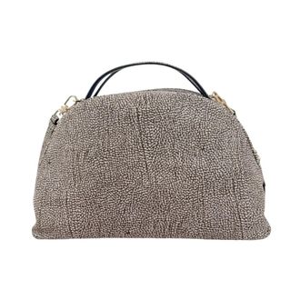 Borbonese Handbags, female, Brown, Size: ONE SIZE Borsa M. C/t Agnello Smerigliato St