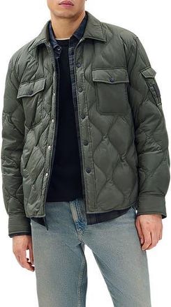 Rag & Bone Dane Padded Shirt Jacket in Dark Shadow at Nordstrom Rack, Size Xx-Large