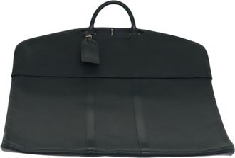 Louis Vuitton Garment Case Green Leather Travel Bag (Pre-Owned)