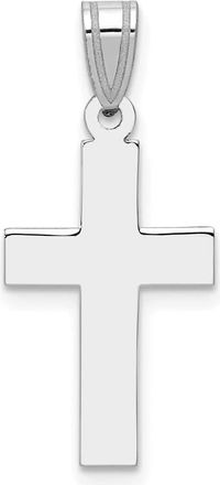 Diamond2Deal 14k White Gold Cross Pendant