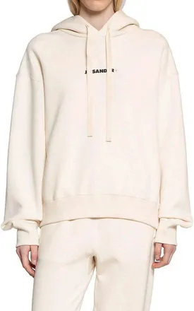 Jil Sander Womens White Cotton Sweatshirt Clothing