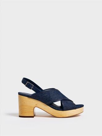Marion Parke Avery Platform | Denim in Navy Denim at Nordstrom, Size 38.5