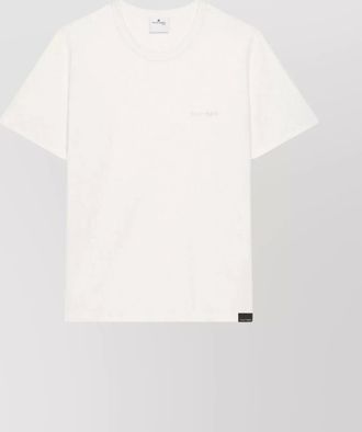 Courrèges crew neck short sleeve straight hem t-shirt