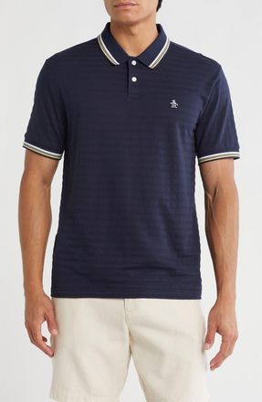 Original Penguin Tipped Slub Polo in Dark Sapphire at Nordstrom Rack, Size Xx-Large