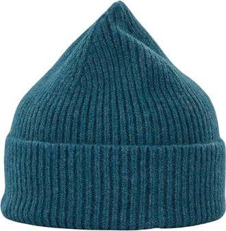 Le Bonnet Accessoires, unisex, Blauw, ONE Size, Wol, Kwaliteit Angora Wol Beanie Hoed