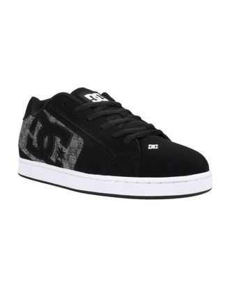 DC Sneaker DC SHOES Net, Herren, Gr. 9,5(42,5), schwarz (schwarz, monogram), Obermaterial:52.5% Leder, 47.5% Synthetikmaterial;, Schuhe Sneaker
