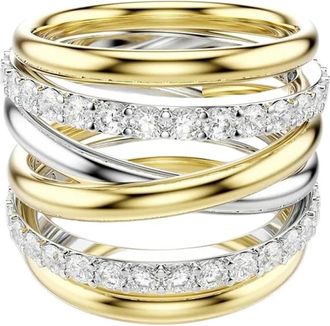 Swarovski Hyperbola Cocktail Ring - Dames - Ringen - Veelkleurig - 55 MM - Accessoires