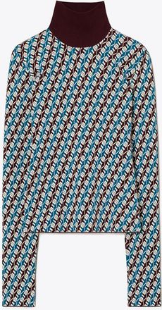 Tory Burch Womens Jacquard Turtleneck, size XL