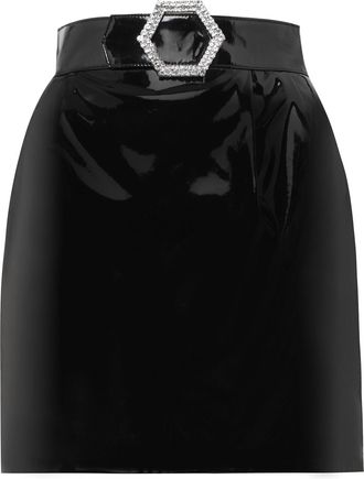 Philipp Plein Short Skirt Killer Latex