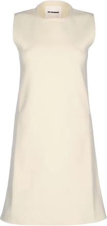 Jil Sander Stijlvolle Jurken voor elke gelegenheid - Dames - Korte kleedjes - Beige - XS - Kleedjes
