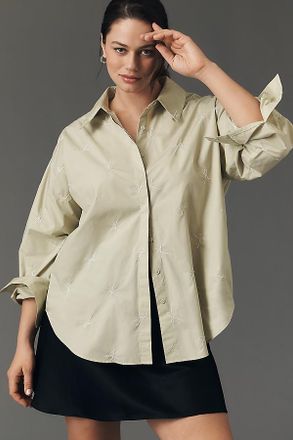 English Factory Bow Embroidery Buttondown Shirt