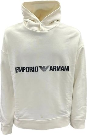 Emporio Armani Hooded Sweatshirt - Heren - Hoodies - Beige - 2XL - Hoodies & sweatvesten