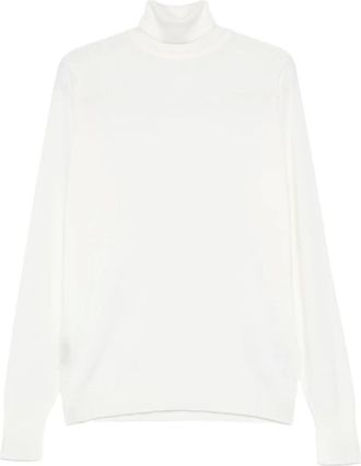 John Smedley Richards roll-neck sweaters - men - Merino - L - Neutrals