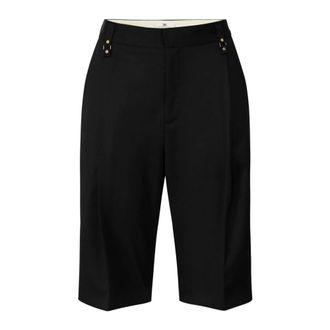 Elisabetta Franchi Mujer, Pantalones cortos, Negro, Talla: XS