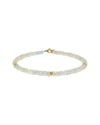 Jewelmak 14K 13.00 Ct. Tw. Ethiopian Opal Bracelet