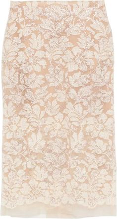 Ermanno Scervino Gonna midi a fiori - Toni neutri