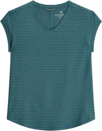 Royal Robbins Vacationer V-Neck S/S T-Shirt f&uuml;r Damen | t&uuml;rkis