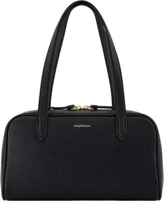 Zadig&Voltaire Micky Grained Shoulder Bag - Dames - Schoudertassen - Zwart - ONE Size - Leer - Tassen