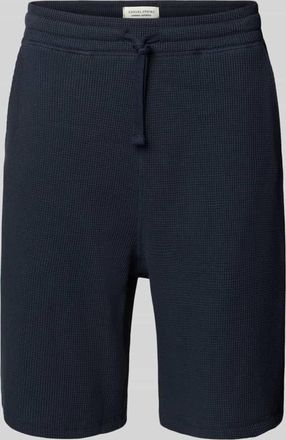 Casual Friday Casual Friday Shorts mit Strukturmuster Modell ULFO in Marine, Gr&ouml;&szlig;e XXL