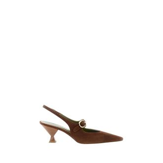 MARIA LUCA Pumps, female, Brown, Size: 8 1/2 US Slingback Pump
