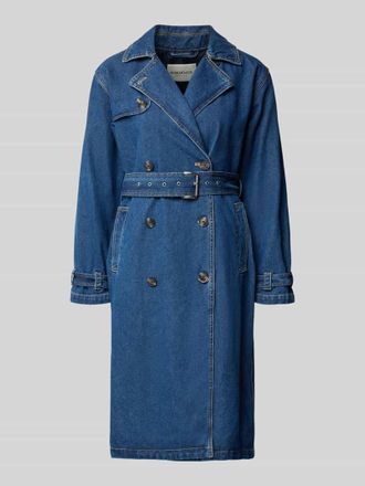 Khujo Jeansmantel mit G&uuml;rtel Modell HERA in Jeansblau, Gr&ouml;&szlig;e XXL