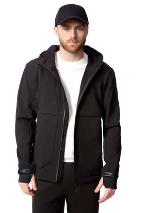 Alpine North Tofino - Mens Fleece Lined Softshell Windbreaker in Black at Nordstrom, Size Xx-Large