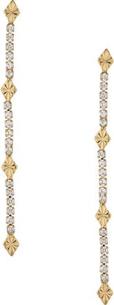 Ettika Crystal Linear Drop Earrings in Gold at Nordstrom