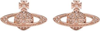 Vivienne Westwood Accessoires, Dames, Roze, ONE Size, Mini Bas Relief Oorbellen