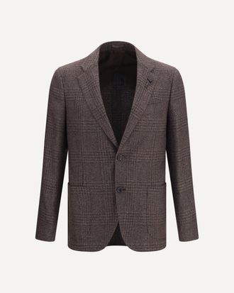 Lardini Single-breasted wool-blend Blazer Male 54
