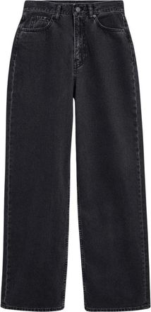 Armedangels Enijaa High Waist Wide Jeans - Dames - Loose Fit Jeans - Zwart - W28 L34 - Katoen - Jeans