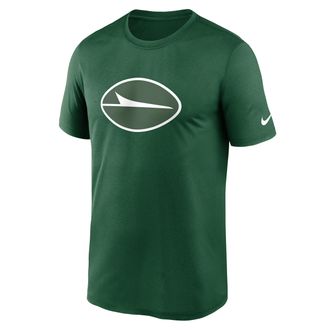 Nike New York Jets Primetime Legend Logo Nike Mens Dri-FIT NFL T-Shirt in Green | NKGK3PC72-CX5