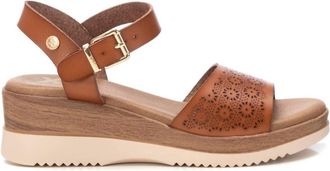 Xti Womens Wedge Sandals In Camel