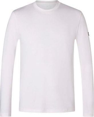 super.natural Casual Bio Cotton L/S Merinoshirt f&uuml;r Herren | wei&szlig;