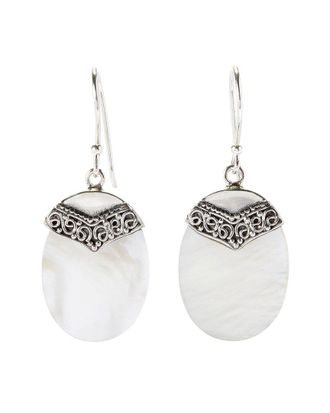 Samuel B. Silver Mother-Of-Pearl Earrings