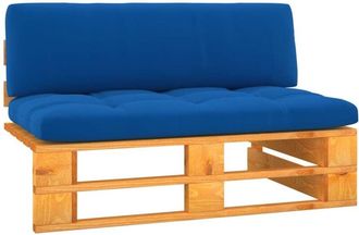 vidaXL Sof&aacute; Central Palets Jard&iacute;n Madera Pino Impregnada Marr&oacute;n Miel Vidaxl