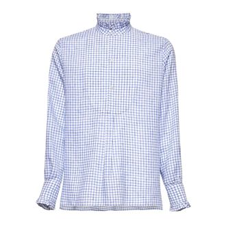 Valentino Ruffled Collar Linen Shirt