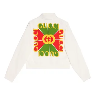 Gucci (WMNS) Gucci Vintage logo cotton sweatshirt Off White 717406-XJE5N-9095