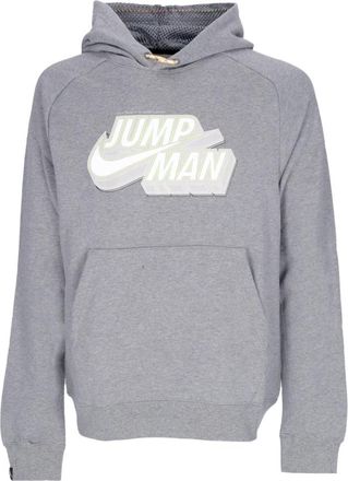 Nike Jordan Jumpman Fleece Pullover Hoodie - Heren - Sportshirts - Grijs - S - Katoen - Fitness
